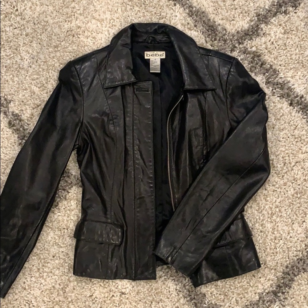 Bebe Genuine Leather Jacket